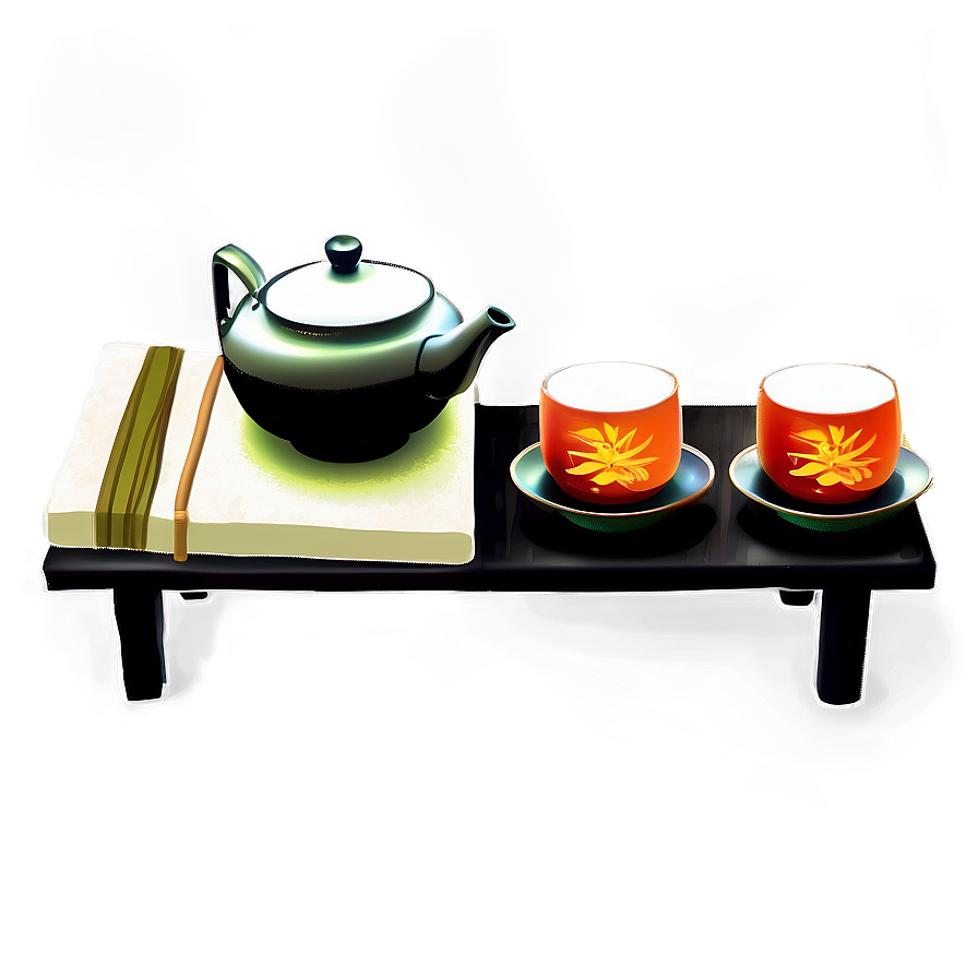 Tea Ceremony Set Png Utg94 PNG Image