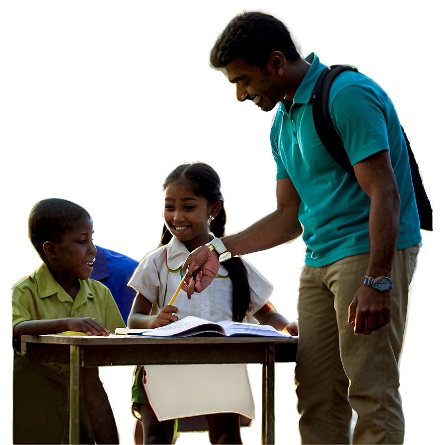 Teacher And Students Png Kxh PNG Image