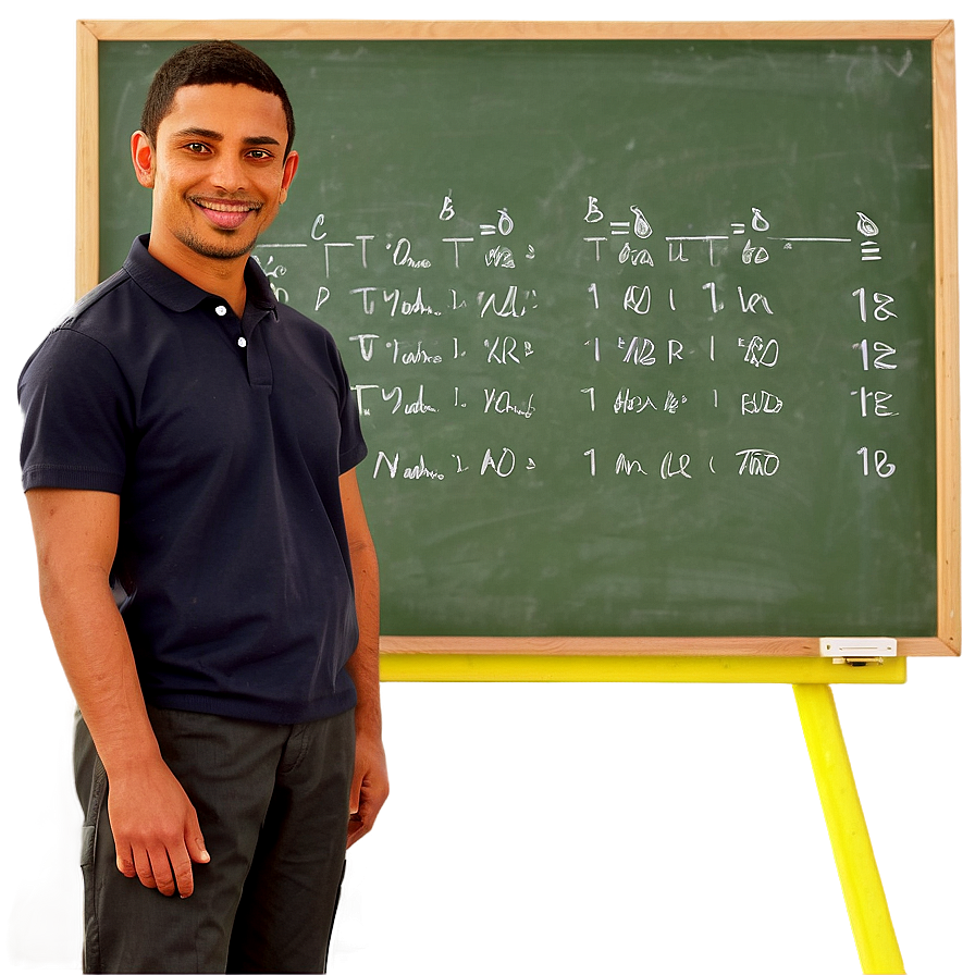 Teacher At Blackboard Png 72 PNG Image