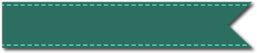 Teal Banner Design Element PNG Image