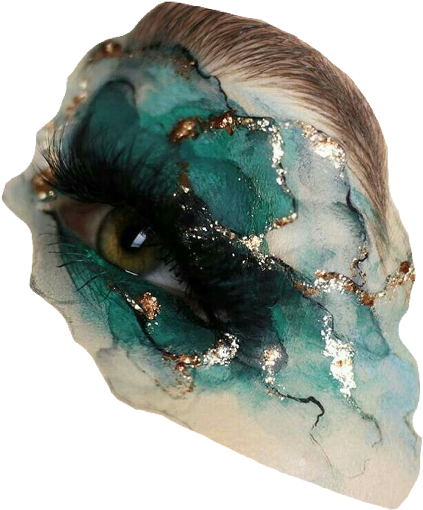 Teal Eye Artistry PNG Image