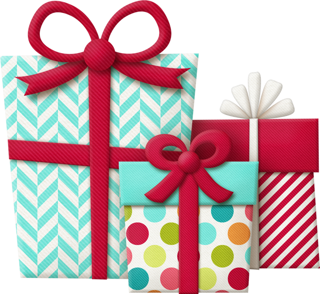 Teal Gift Presentation PNG Image