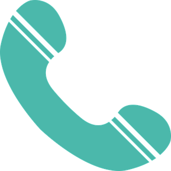 Teal Phone Icon PNG Image