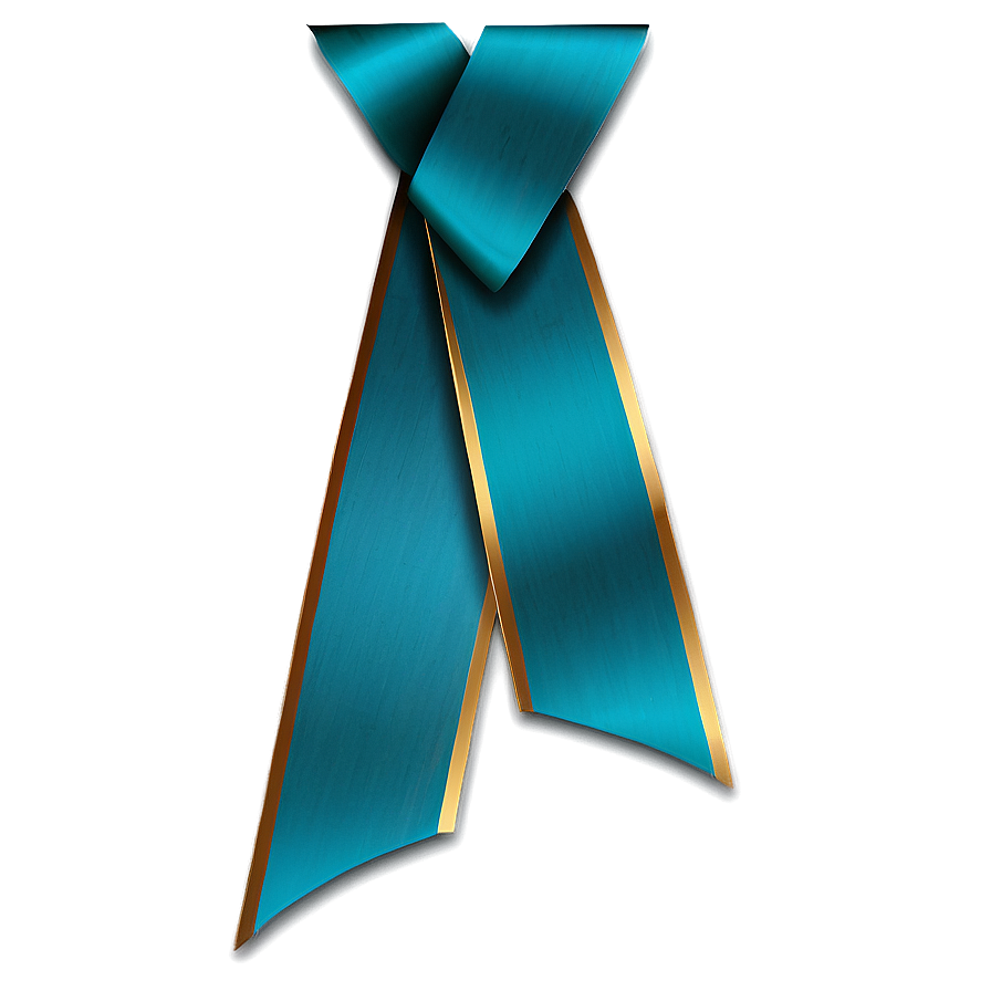 Teal Ribbon Banner Png Mwj80 PNG Image