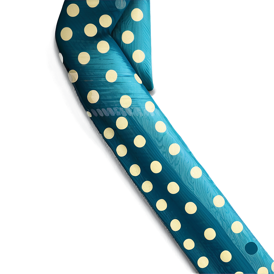 Teal Ribbon With Polka Dots Png Ofg23 PNG Image