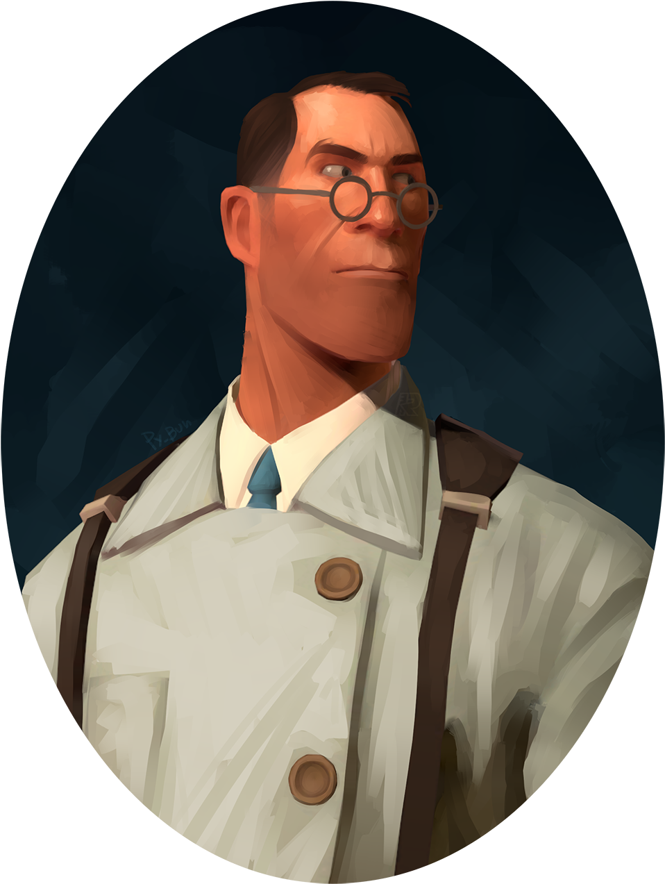 Team Fortress2 Medic Portrait PNG Image