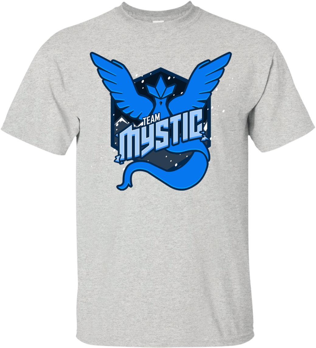 Team Mystic Graphic T Shirt Design PNG Image