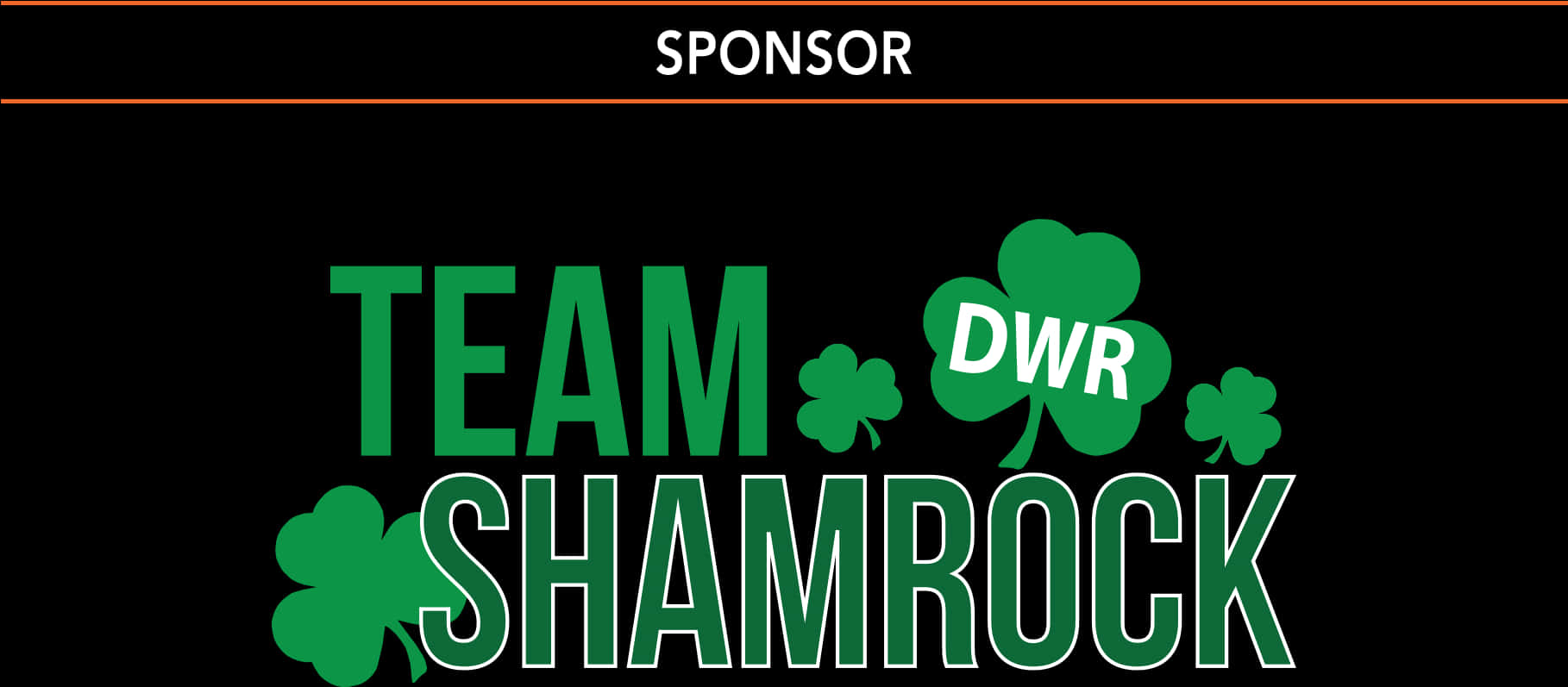 Team Shamrock Sponsor Banner PNG Image