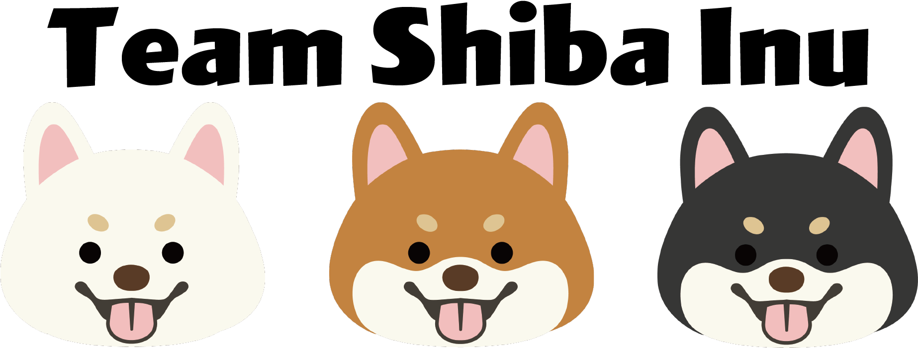 Team Shiba Inu Trio PNG Image