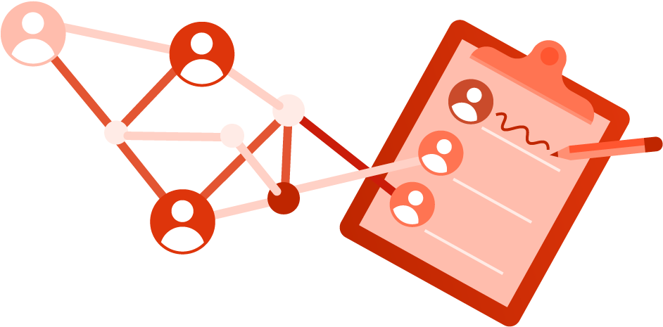 Teamwork Connected Tasks Graphic PNG Image