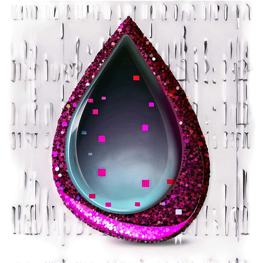 Teardrop With Glitter Png 25 PNG Image