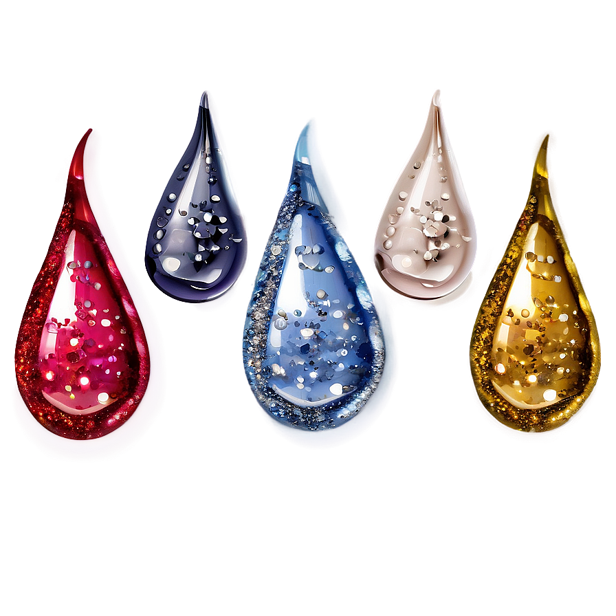 Teardrop With Glitter Png 69 PNG Image