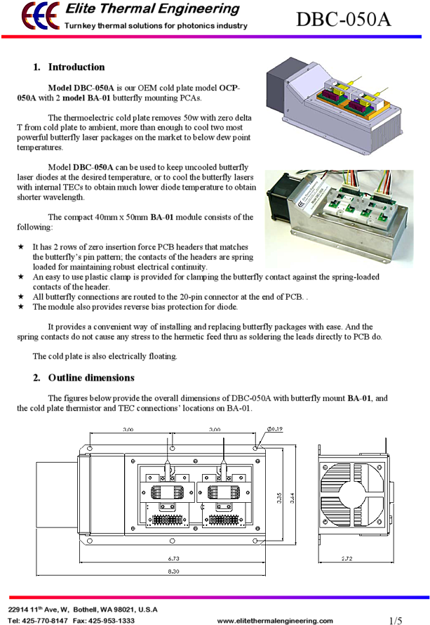 Technical Thermal Solution Documentation D R C050 A PNG Image