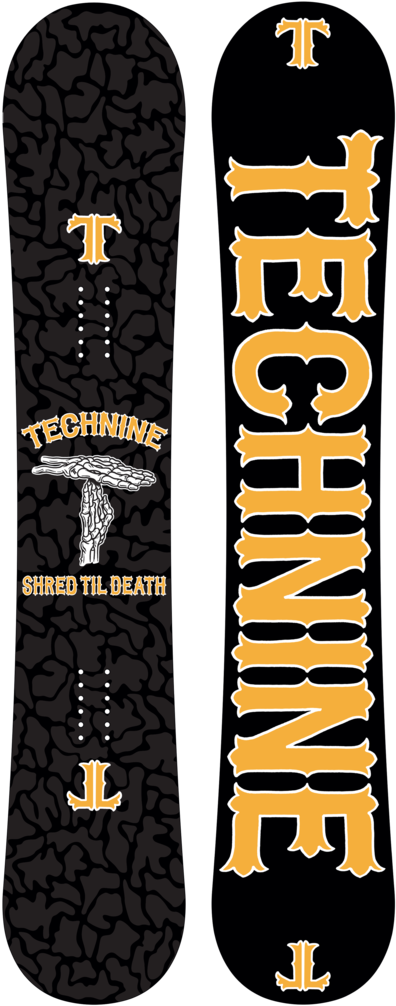 Technine Snowboard Graphic Design PNG Image