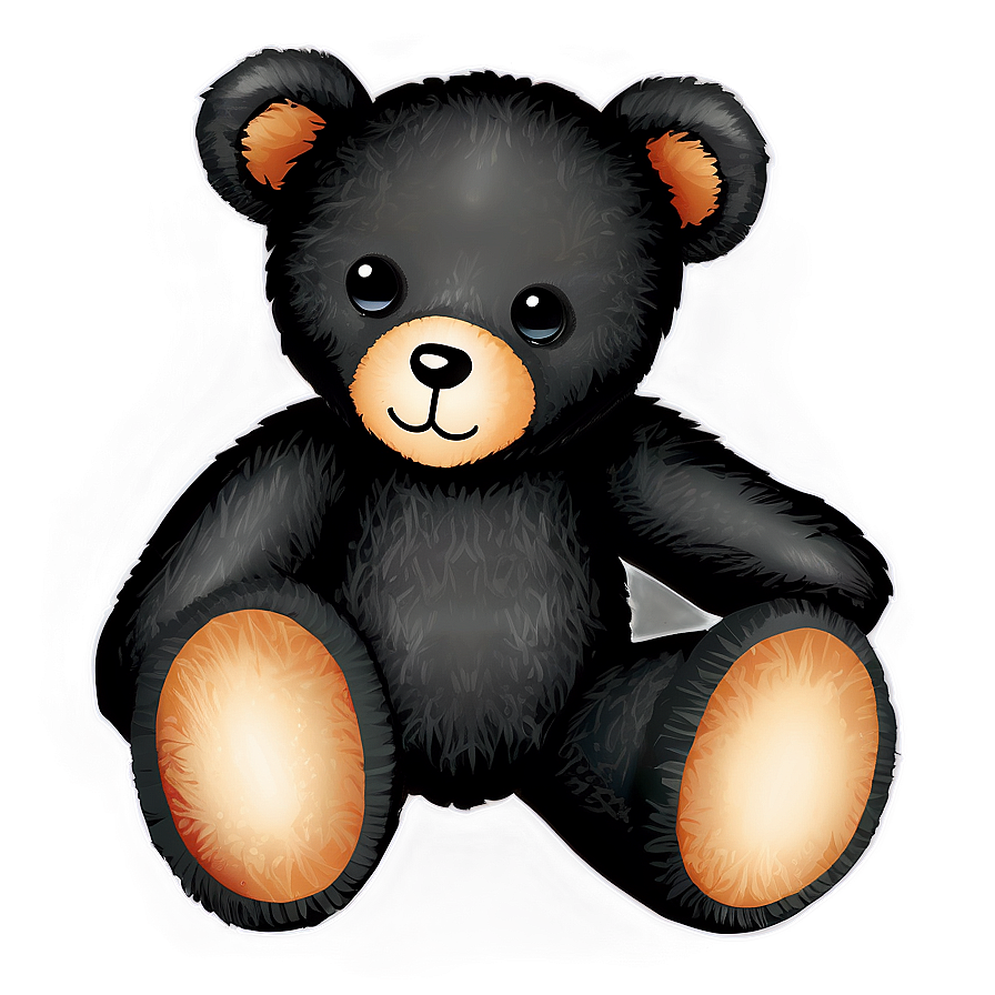 Teddy Bear Clipart Black And White Png 06282024 PNG Image