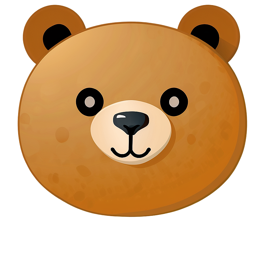 Teddy Bear Face Clipart Png 06282024 PNG Image