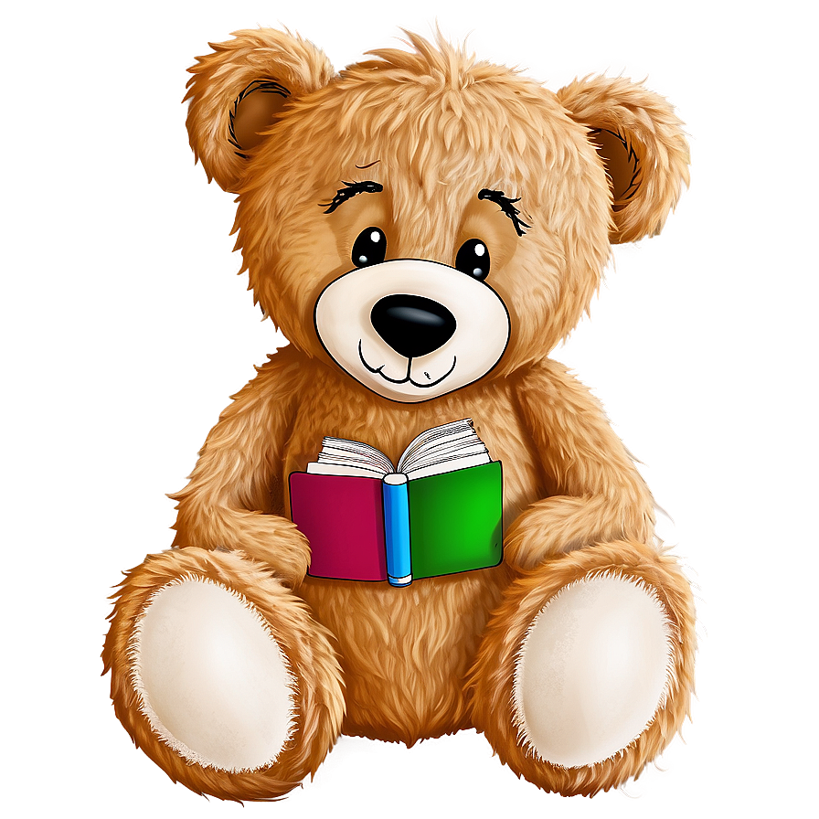 Teddy Bear With Book Clipart Png Jmi68 PNG Image