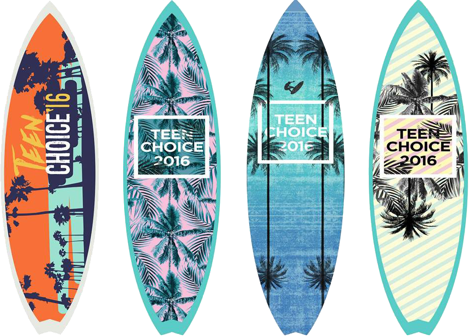 Teen Choice2016 Surfboard Designs PNG Image