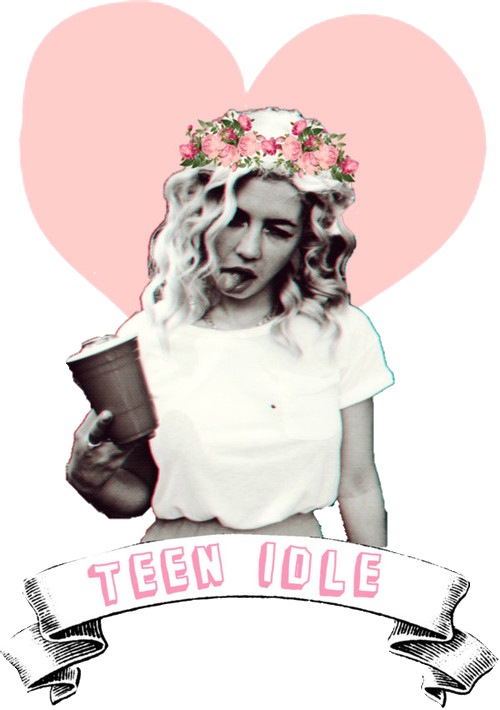 Teen Idle Stylized Portrait PNG Image