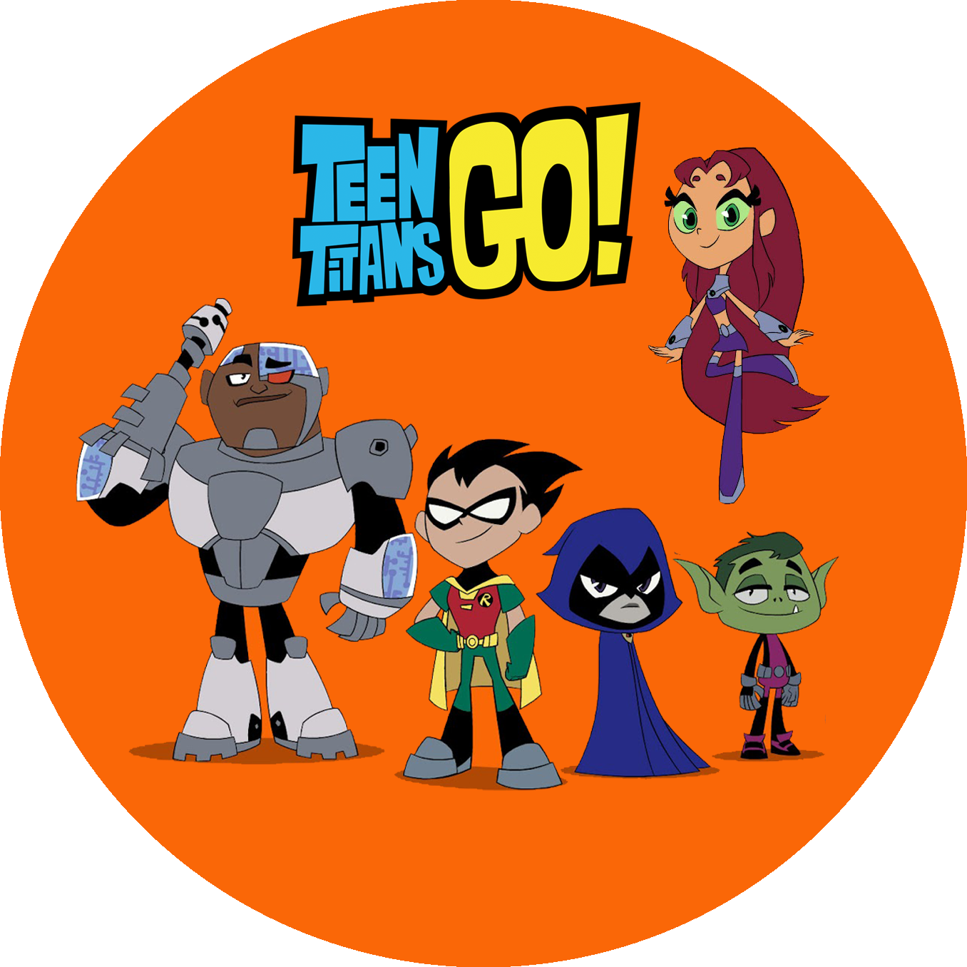 Teen Titans Go Animated Characters PNG Image