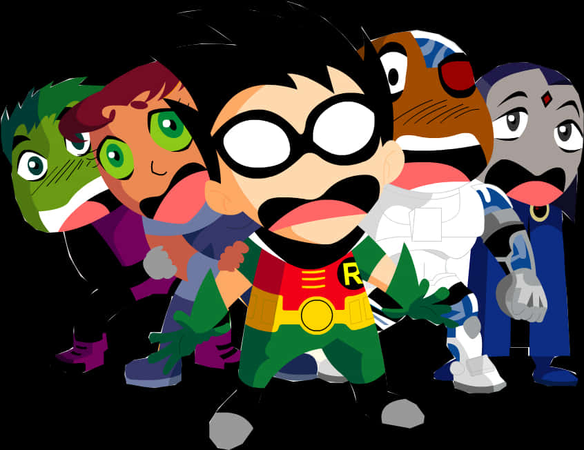 Teen Titans Go Team Stealth Mode PNG Image