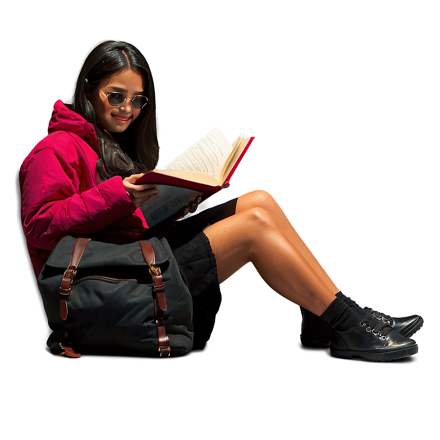 Teenager Reading Book Png 84 PNG Image