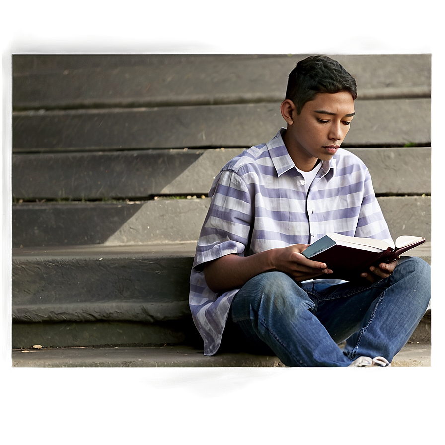 Teenager Studying Png Qcl39 PNG Image