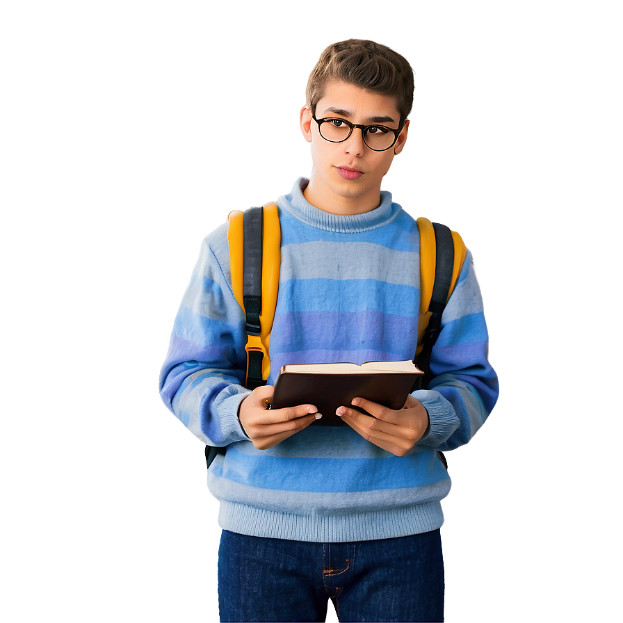 Teenager Studying Png Rch PNG Image