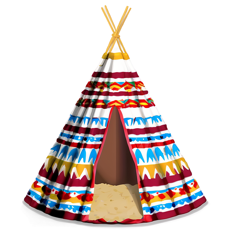 Teepee With Native Patterns Png 19 PNG Image