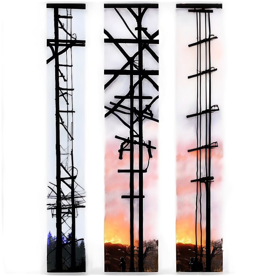 Telephone Pole Sunset Background Png Hlp PNG Image