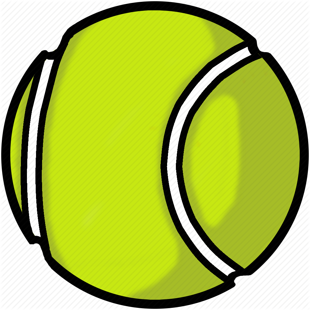 Tennis Ball Cartoon Illustration PNG Image