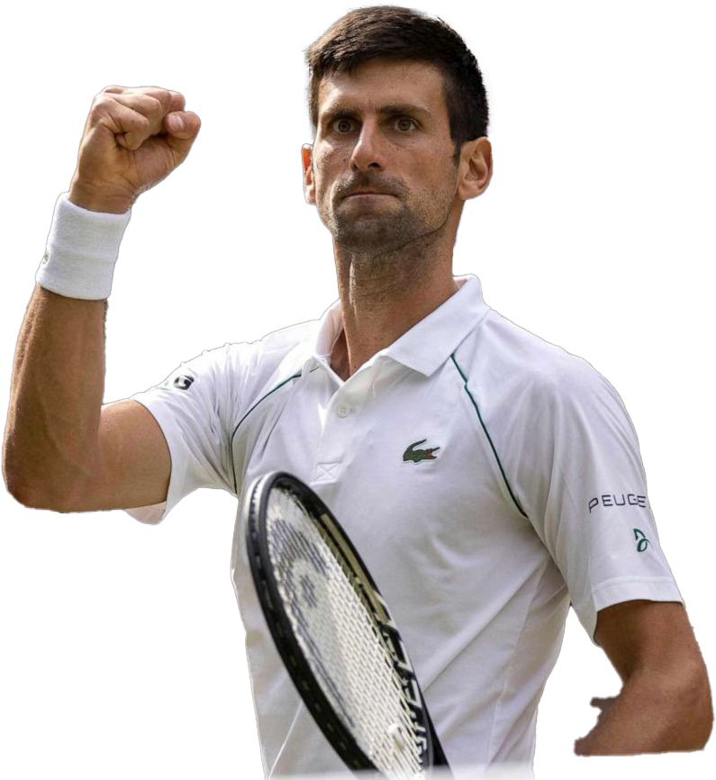 Tennis Champion Celebration Pose PNG Image