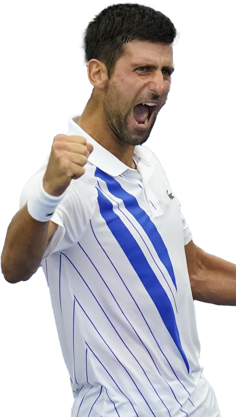 Tennis Player Celebrating Victory PNG Image