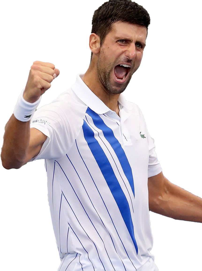 Tennis Player Celebrating Victory PNG Image