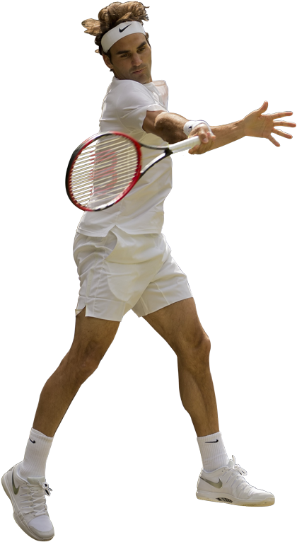 Tennis Player Forehand Action Shot.png PNG Image