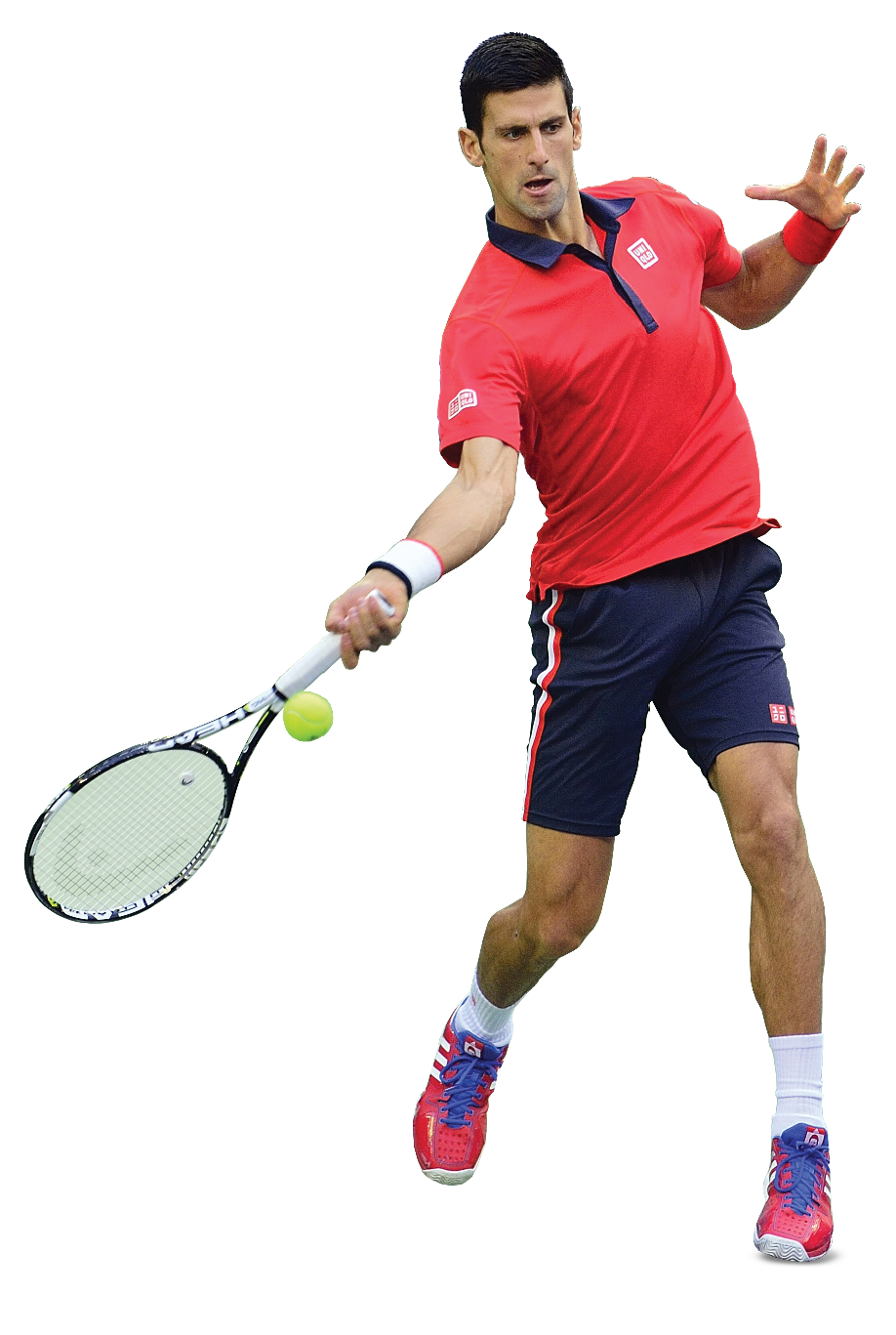 Tennis Player Forehand Action Shot.png PNG Image