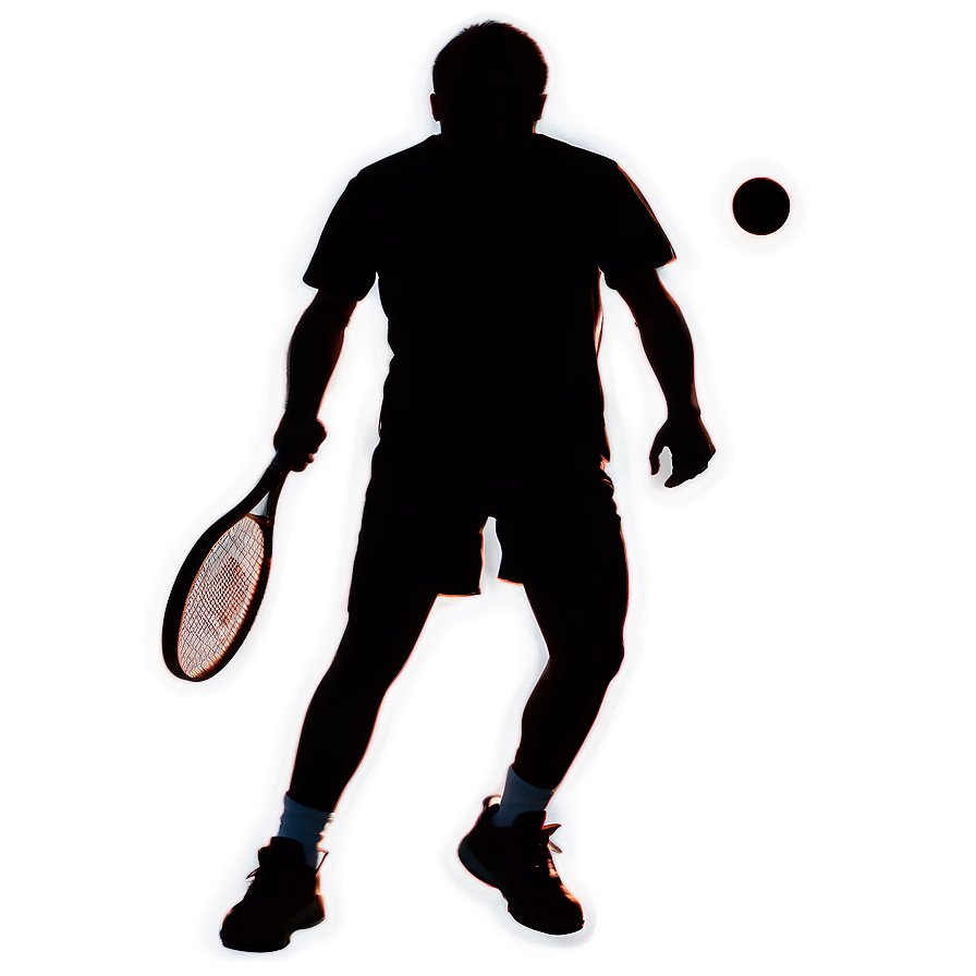 Tennis Player Silhouette Png Wiq PNG Image