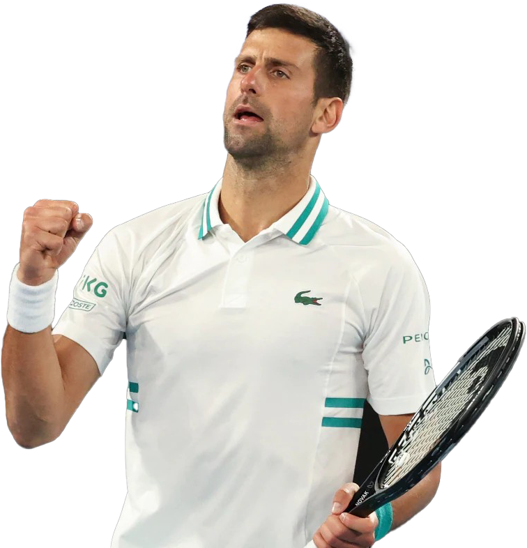 Tennis Player Victory Celebration PNG Image