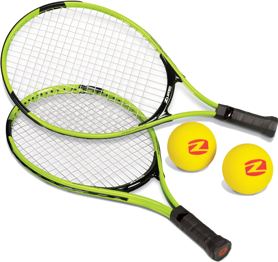 Tennis Racketsand Balls PNG Image