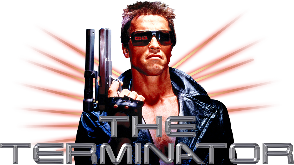 Terminator Movie Iconic Pose PNG Image