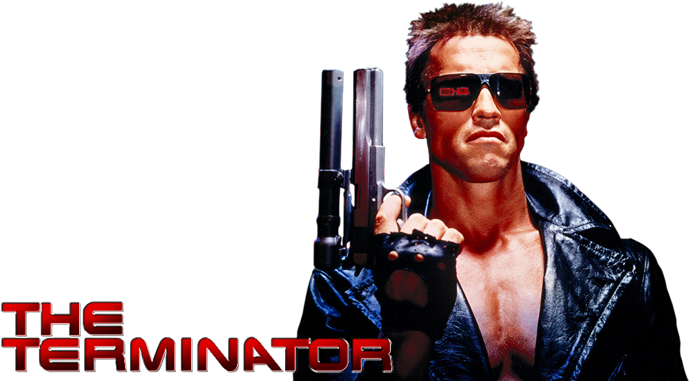 Terminator Movie Iconic Pose PNG Image