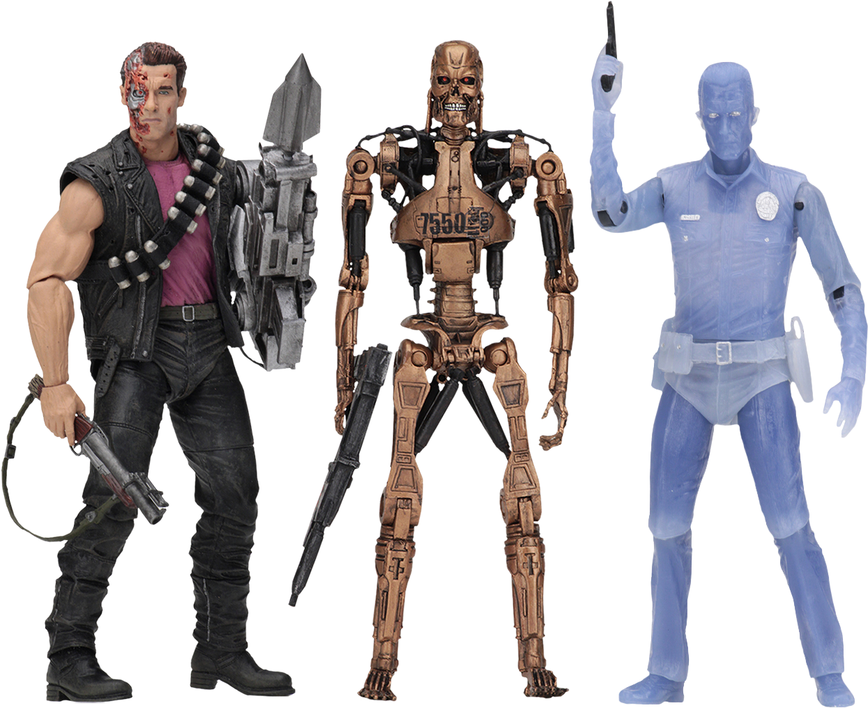 Terminator Series Action Figures PNG Image