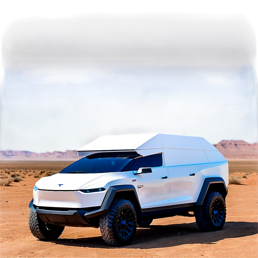 Tesla Cybertruck In Desert Png 64 PNG Image