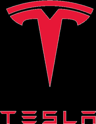 Tesla Logo Redand Black PNG Image