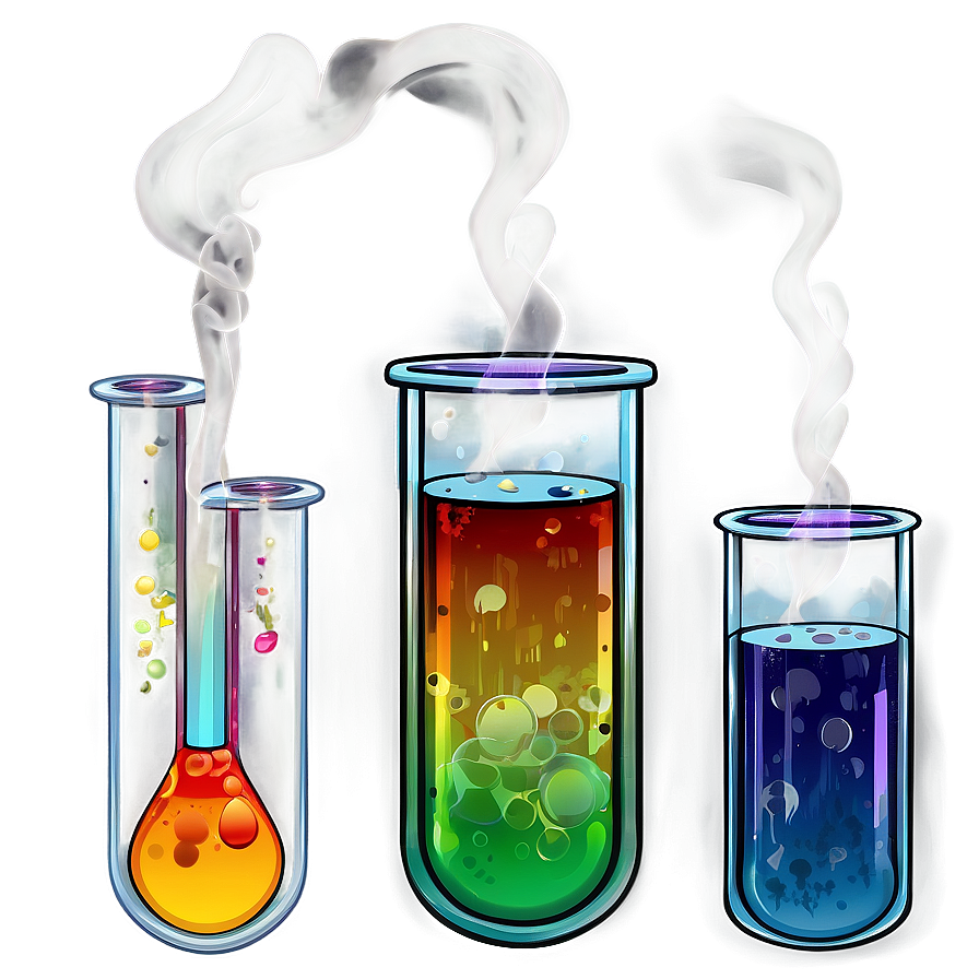 Test Tubes With Smoke Png Wgm6 PNG Image