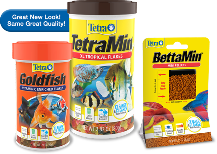 Tetra Fish Food Products Packaging PNG Image