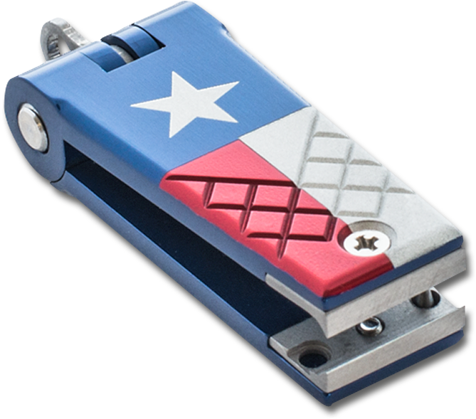 Texas Flag Themed Utility Knife PNG Image