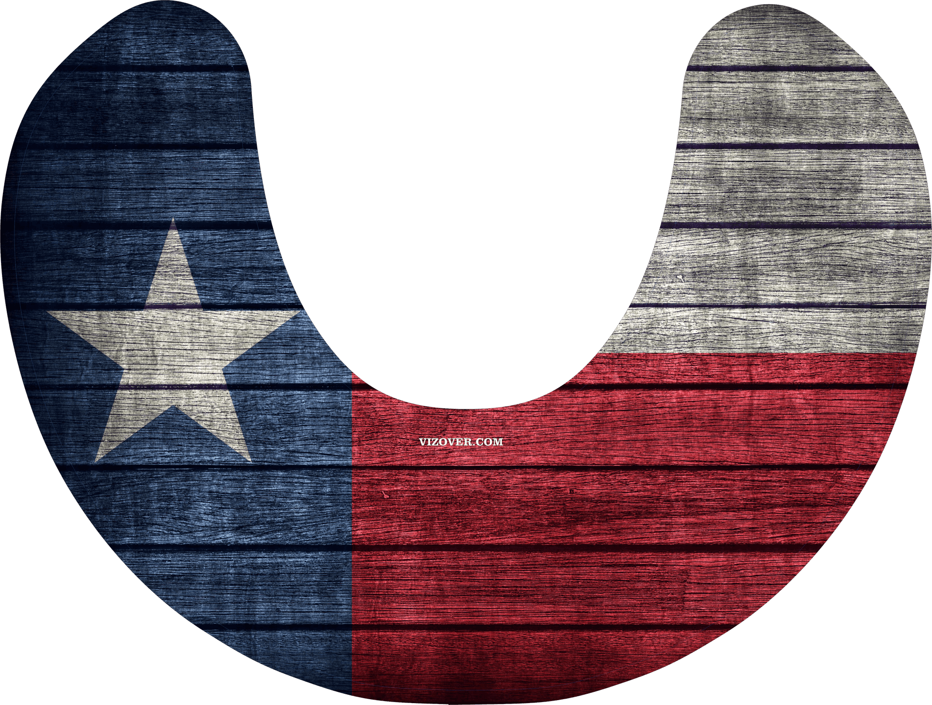 Texas Flag Wooden Texture PNG Image