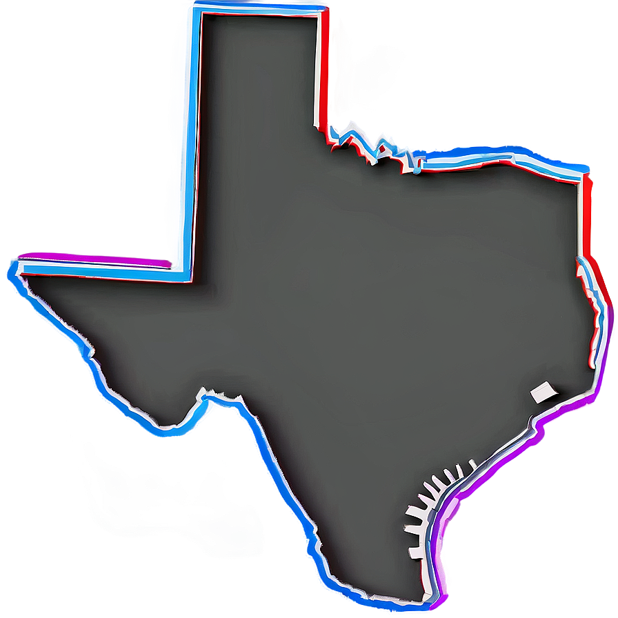 Texas Geographic Outline Png 05252024 PNG Image