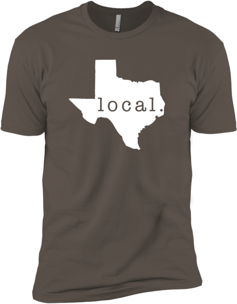 Texas Local T Shirt Design PNG Image